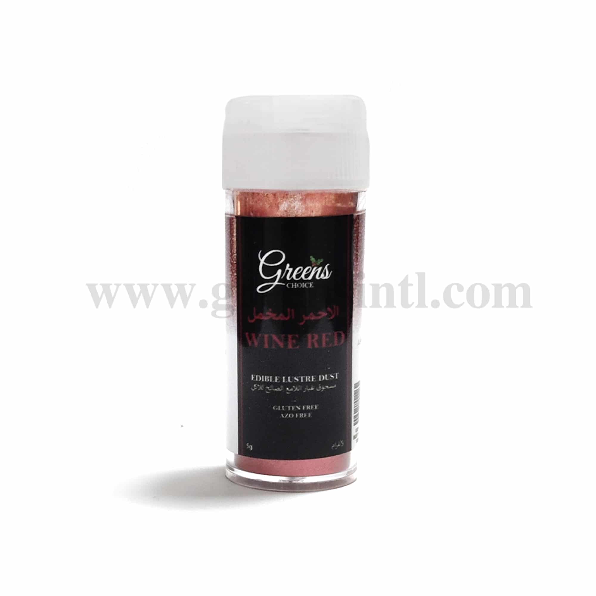 GREENS CHOICE Edible Lustre Dust Wine Red 5 g