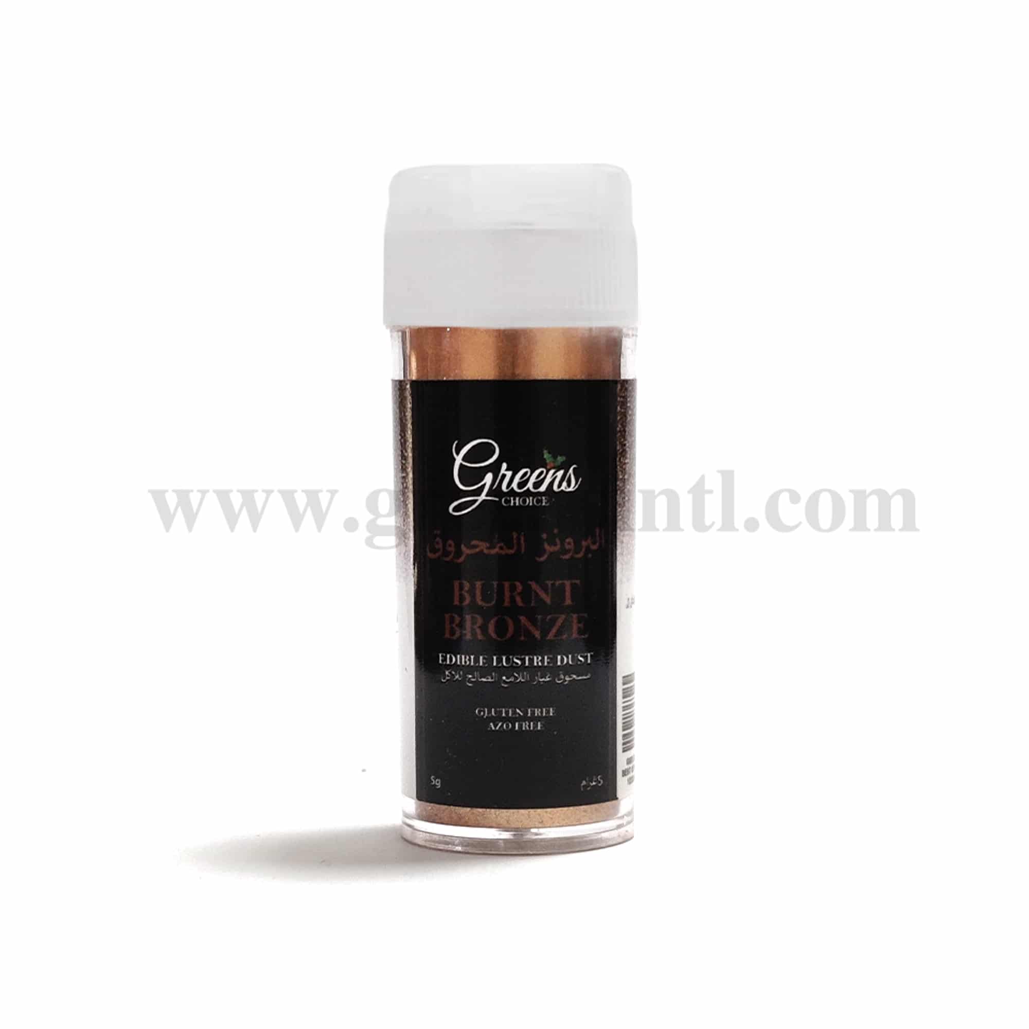 GREENS CHOICE Edible Lustre Dust Burnt Bronze 5 g