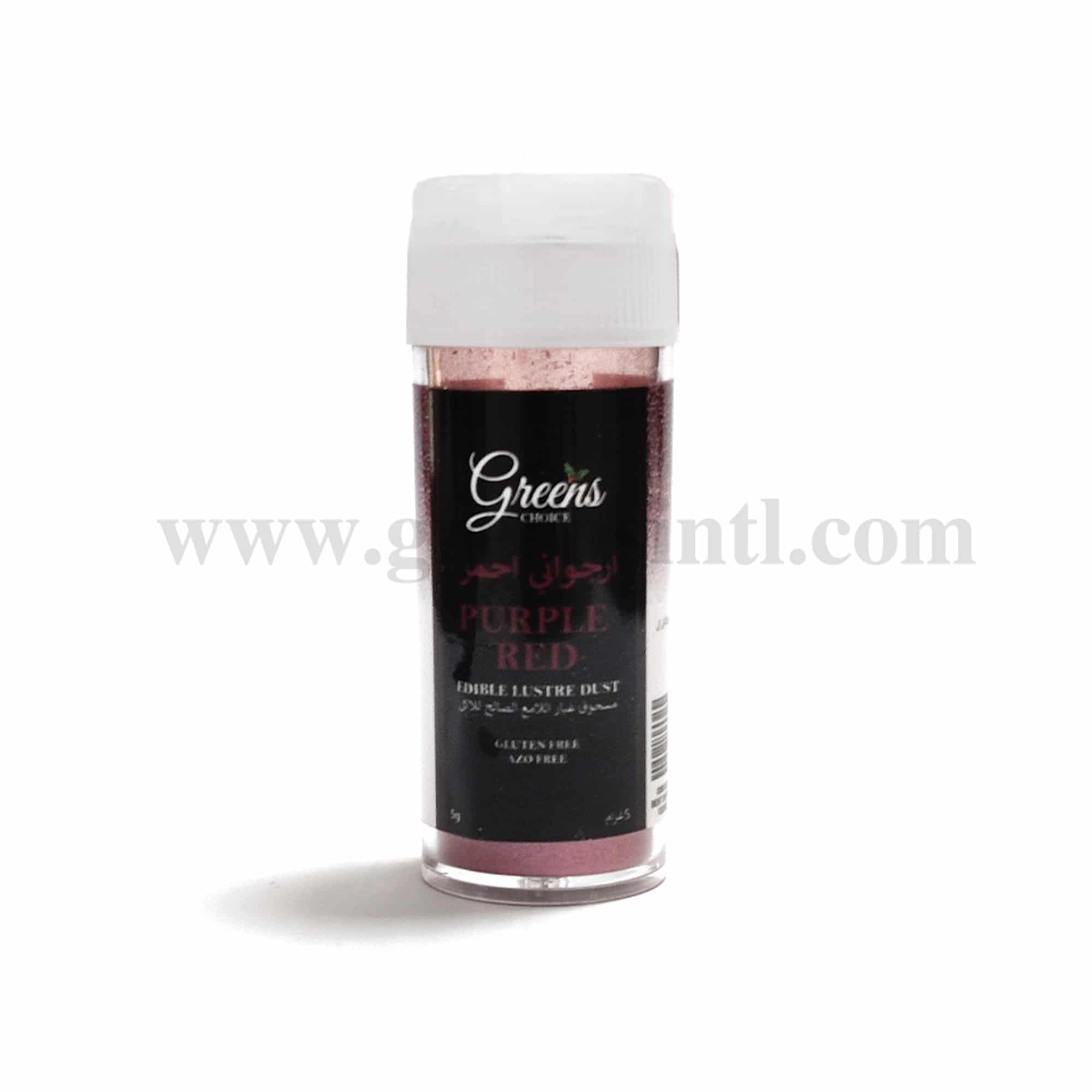 GREENS CHOICE Edible Lustre Dust Purple Red 5g