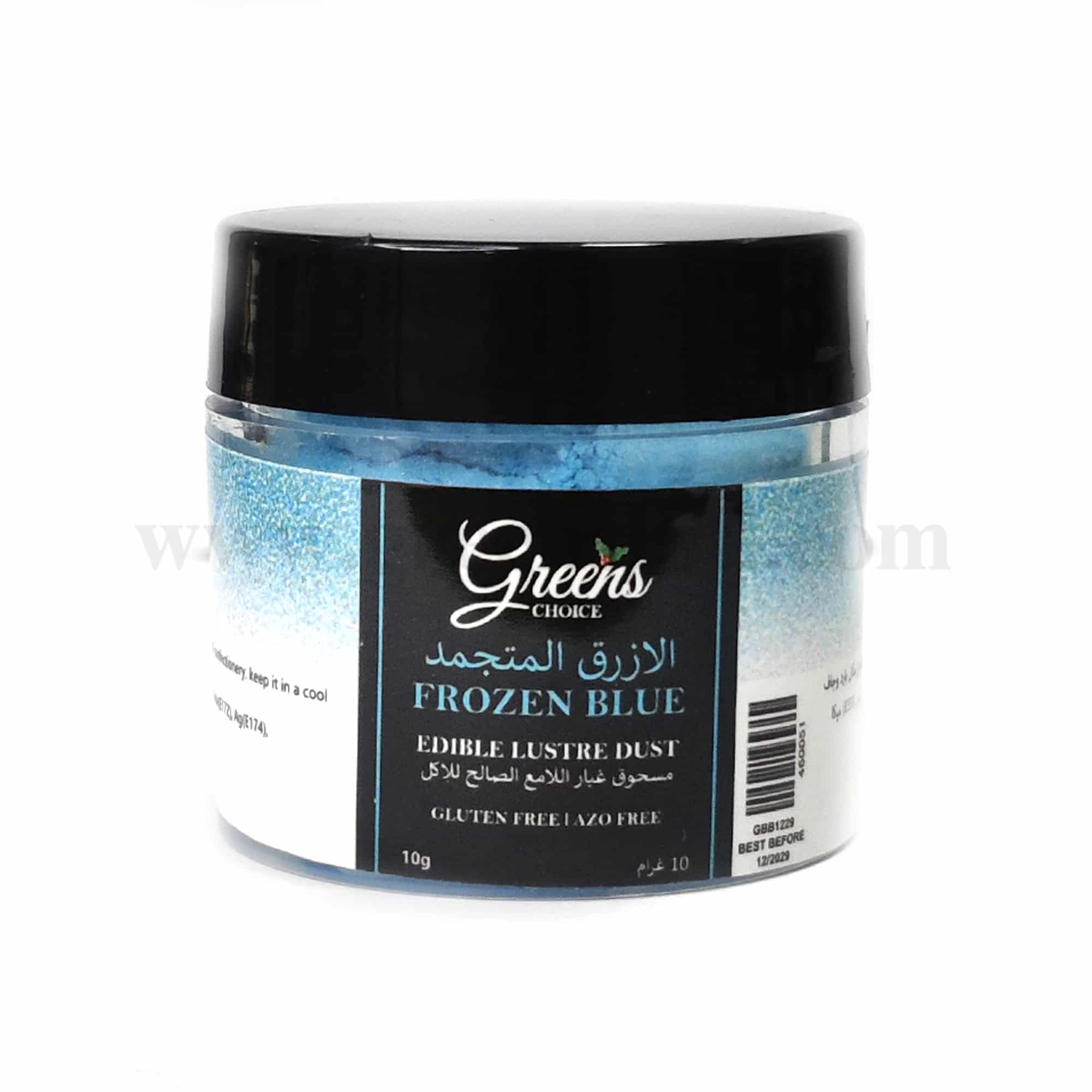GREENS CHOICE Edible Lustre Dust Frozen Blue 10 g