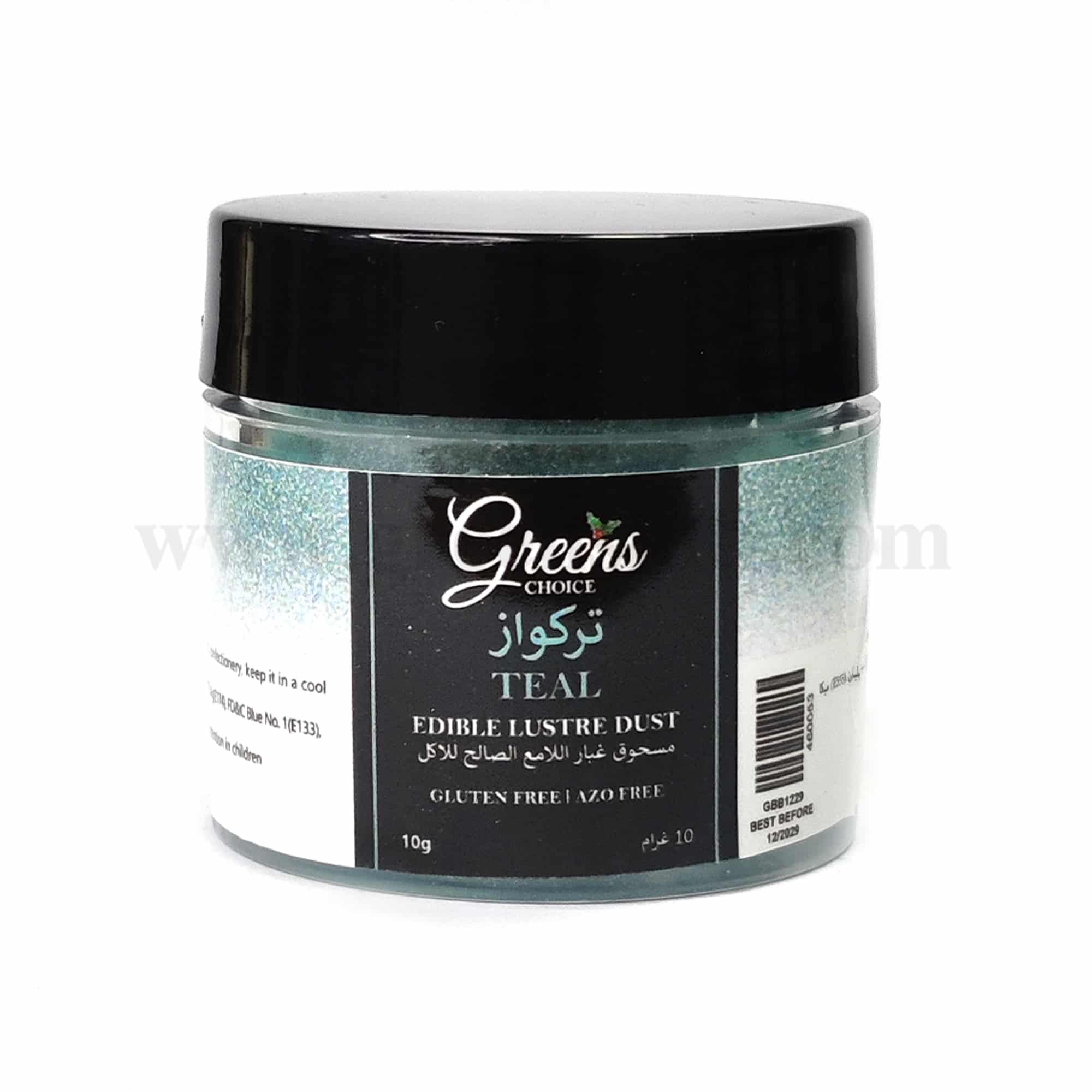 GREENS CHOICE Edible Lustre Dust Teal 10 g