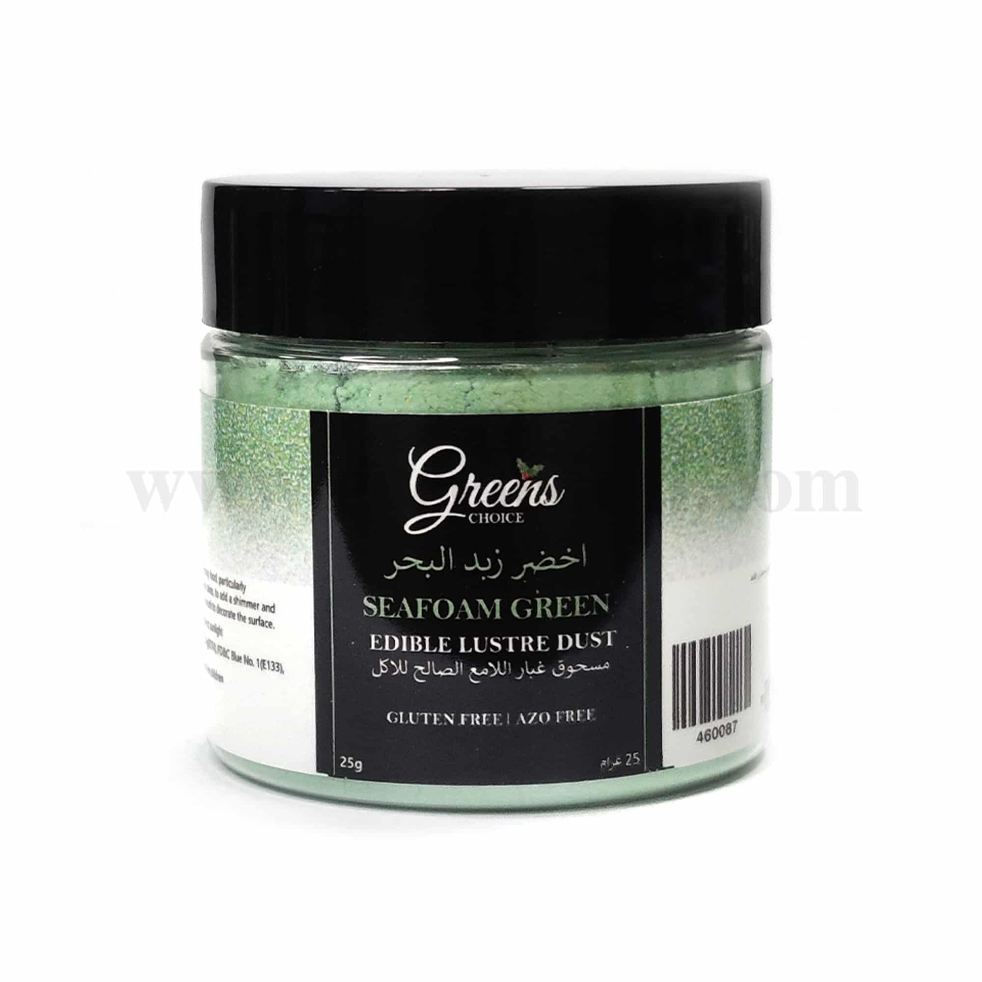GREENS CHOICE Edible Lustre Dust Seafoam Green 25 g