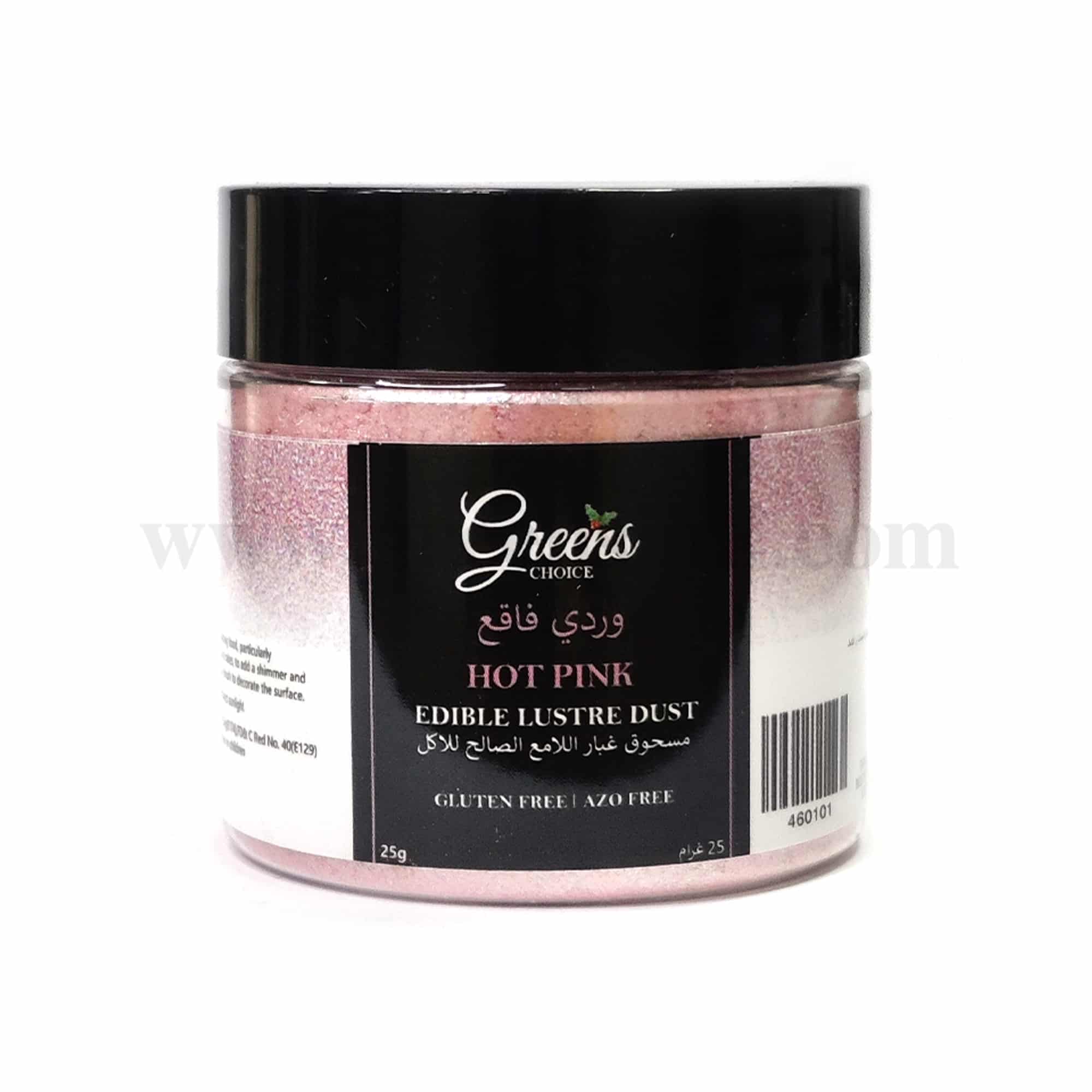 GREENS CHOICE Edible Lustre Dust Hot Pink 25 g