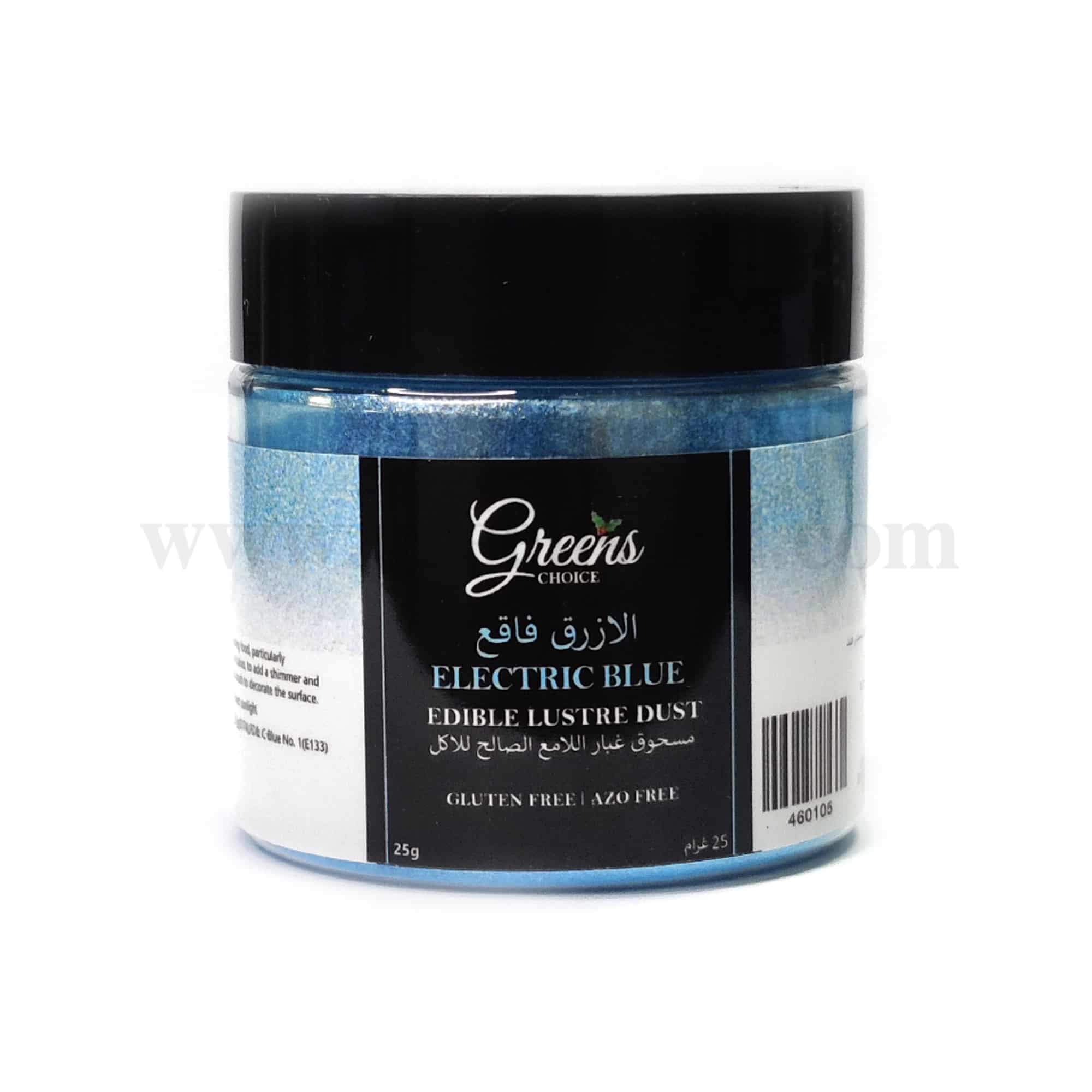 GREENS CHOICE Edible Lustre Dust Electric Blue 25 g