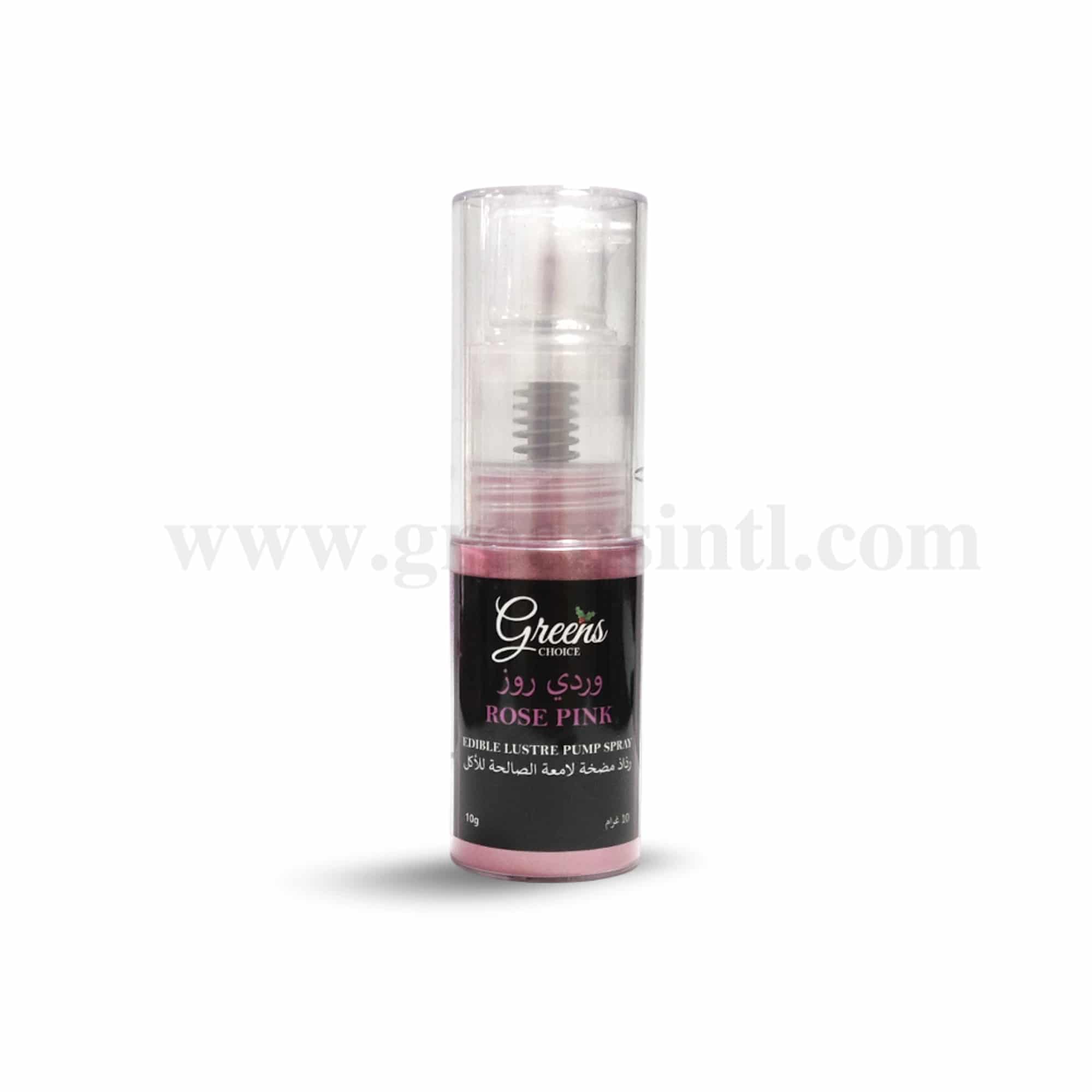GREENS CHOICE Edible Lustre Dust Pump Spray Rose Pink 10 g