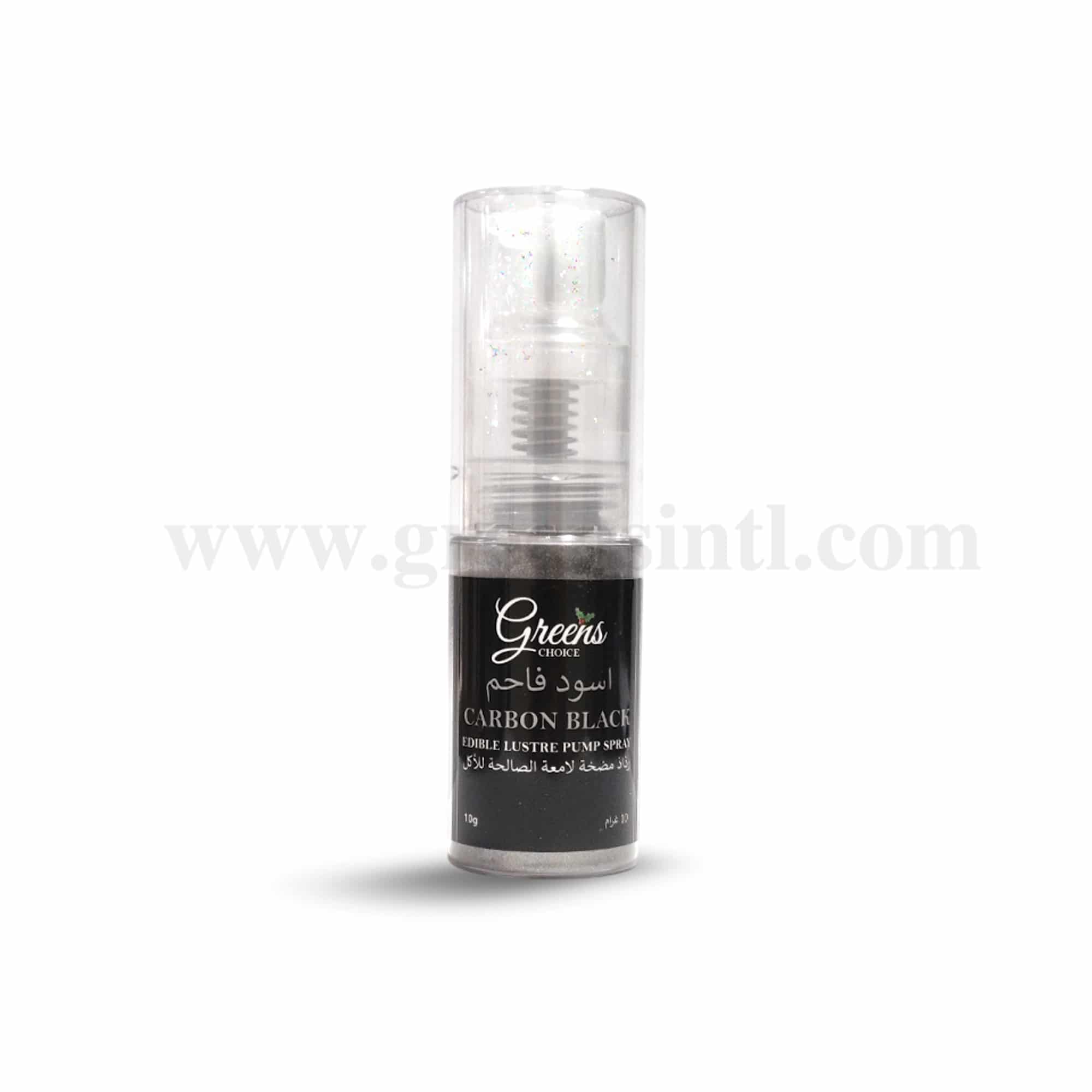 GREENS CHOICE Edible Lustre Dust Pump Spray Carbon Black 10 g