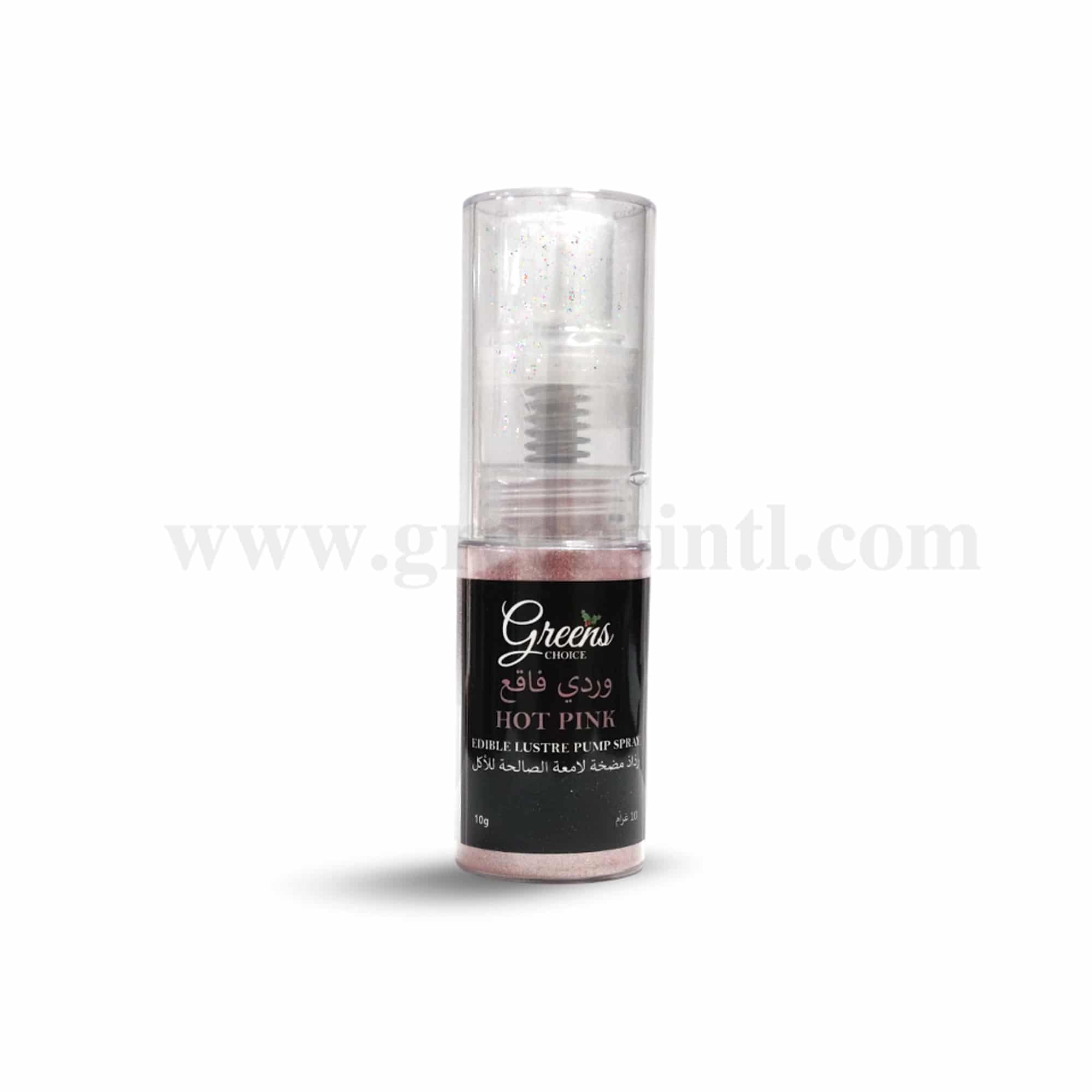 GREENS CHOICE Edible Lustre Dust Pump Spray Hot Pink 10 g