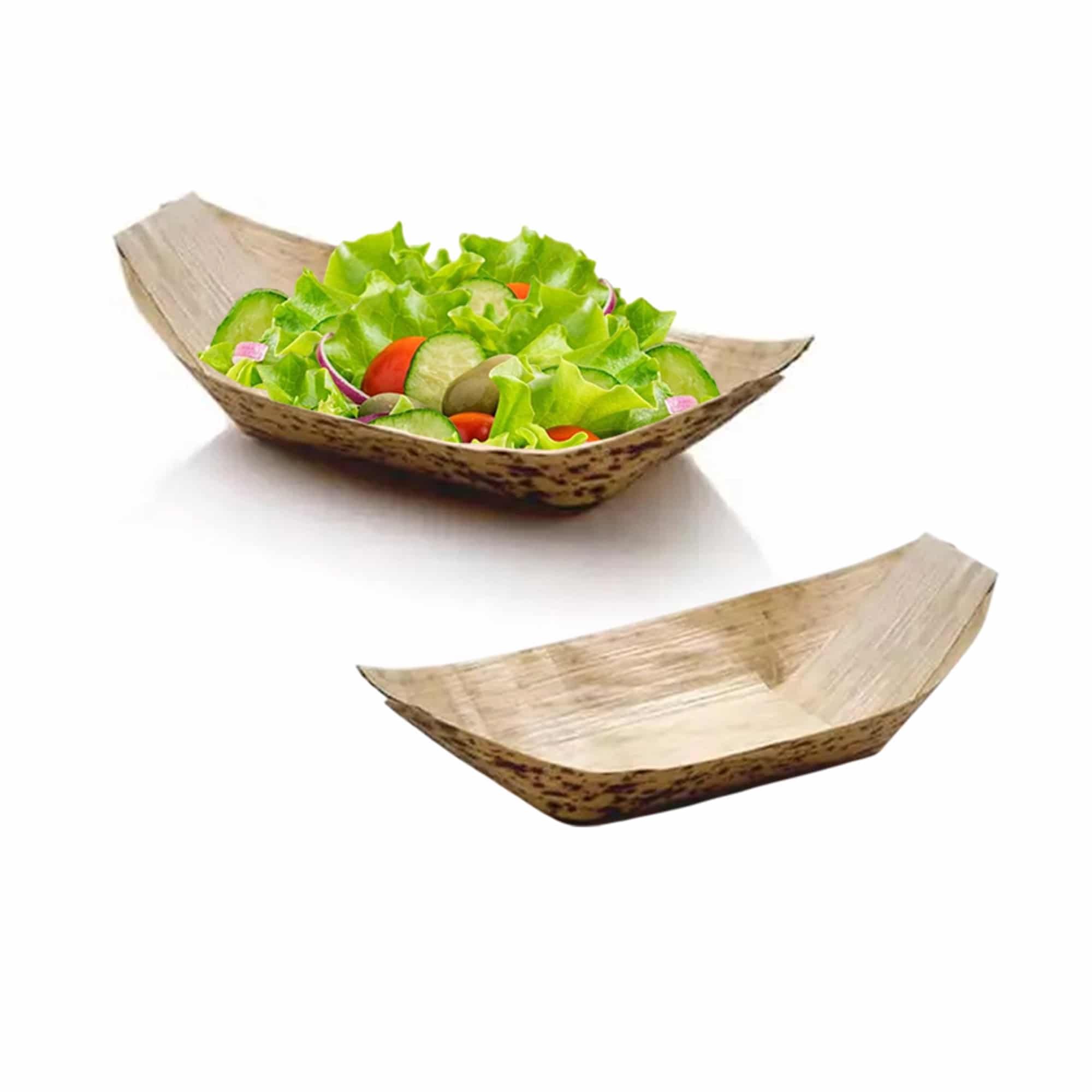 GREENS CHOICE Bamboo Leaf Boat 190 x 80 x 30 mm-50 Pcs
