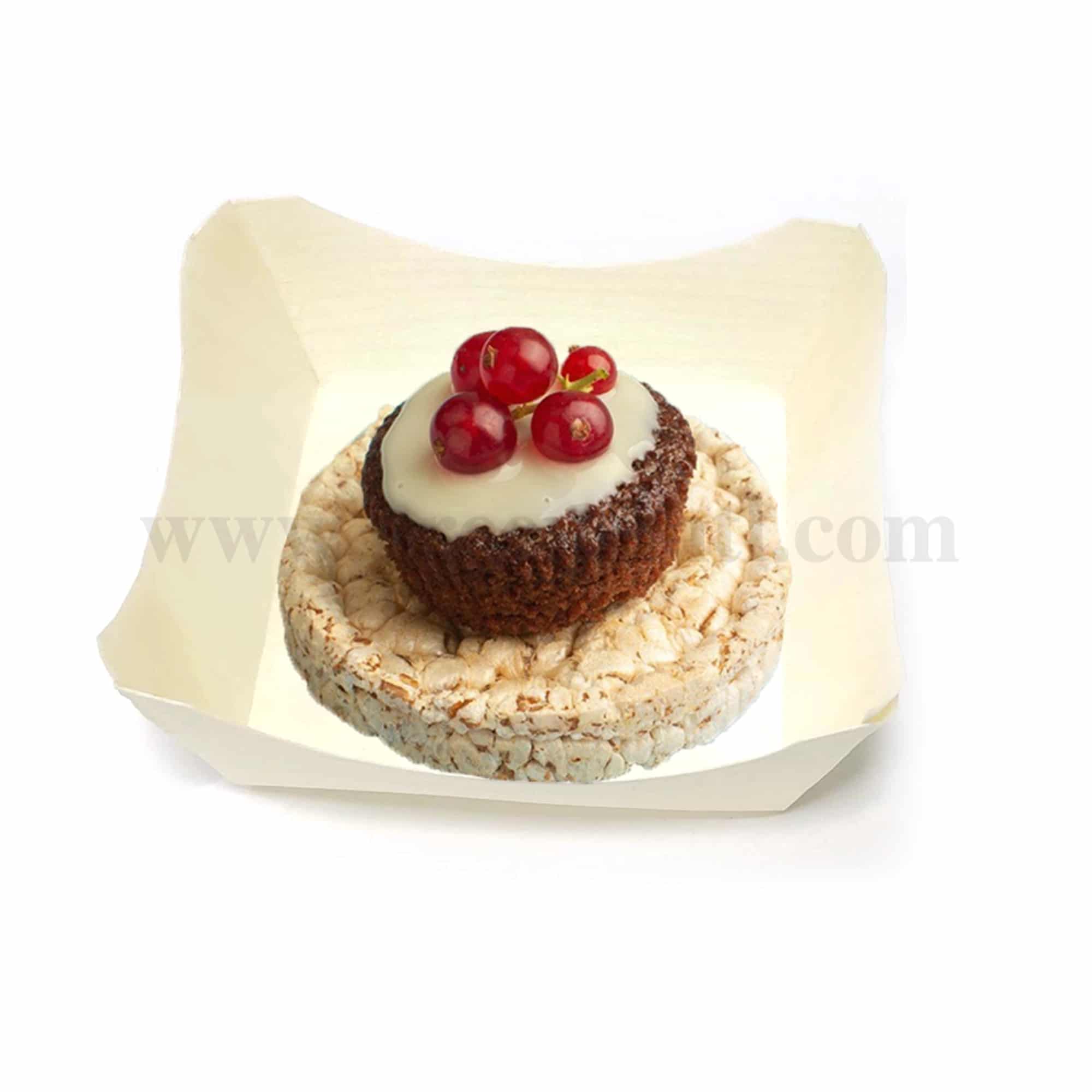 GREENS CHOICE Wooden Mousse Cup 40 x 40 mm-25 Pcs