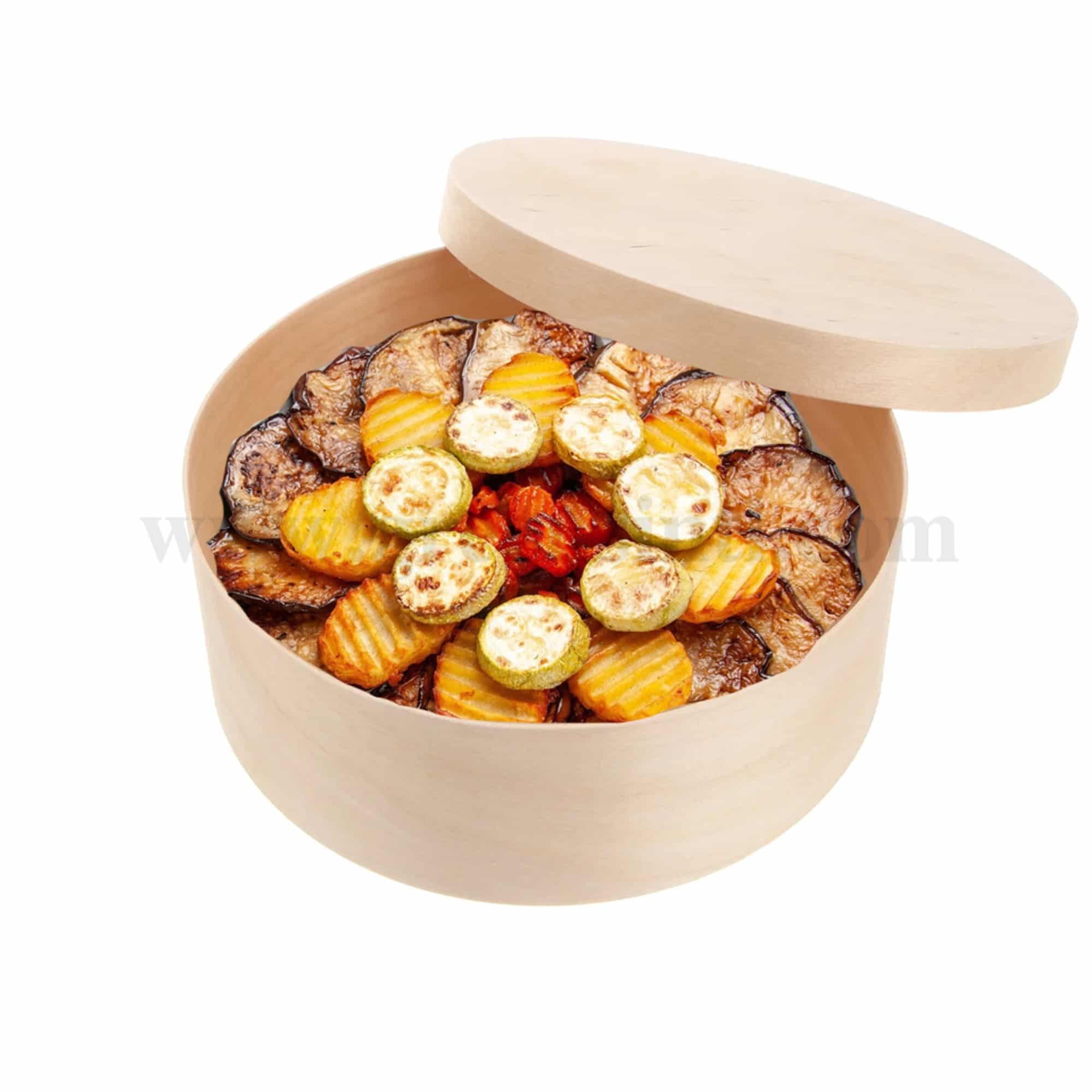 GREENS CHOICE Round Wooden Box D 140 x h 55 mm