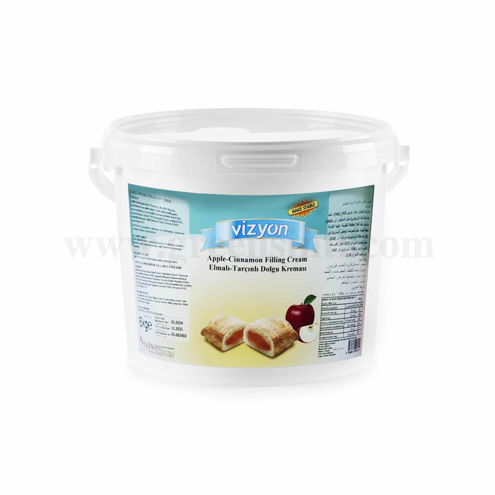 VIZYON Apple- Cinnamon Filling Cream 6 Kg