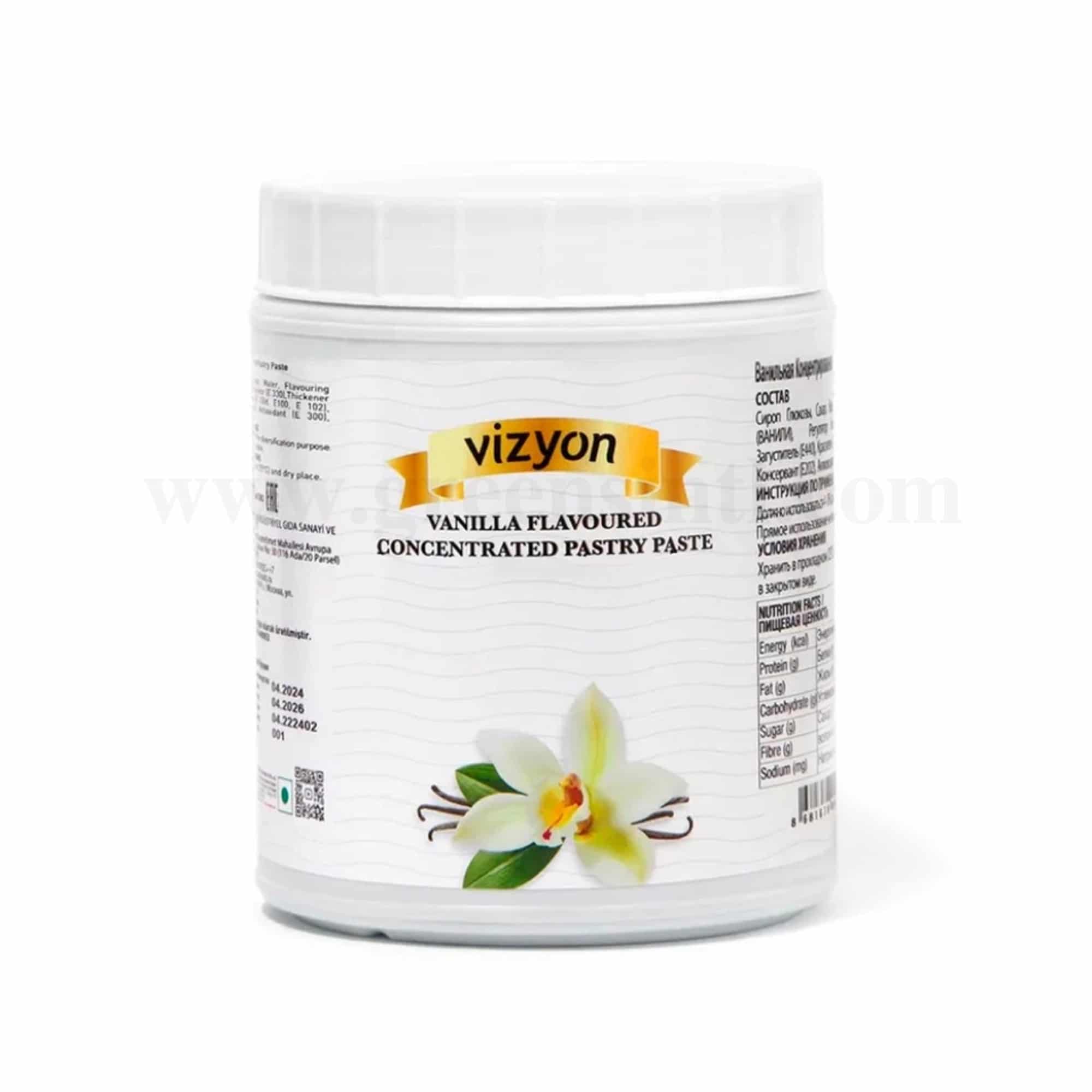 VIZYON Concentrated Pastry Paste Vanilla 1 Kg