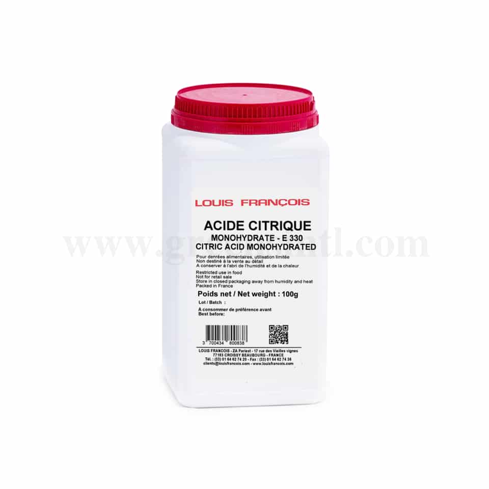 LOUIS FRANCOIS Citric Acid (Monohydrated E330) 1kg