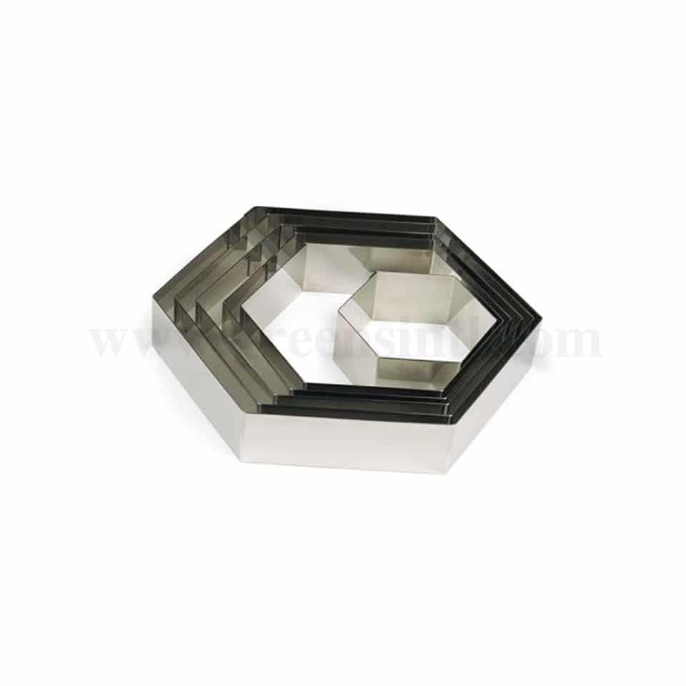 GOBEL Cake Ring Hexagon 280 x 240 x h45 mm