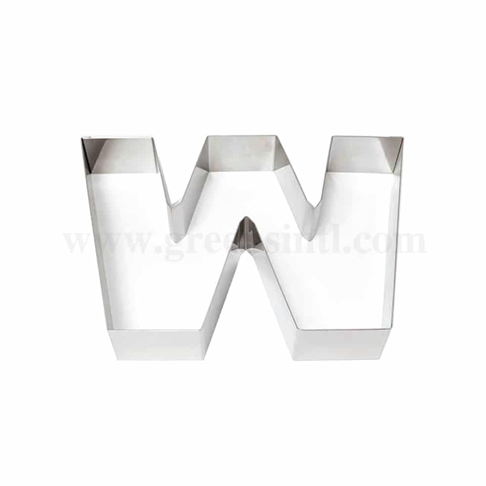 GOBEL Cake Ring Letter 'W' Shape 200 x 278 x h45mm