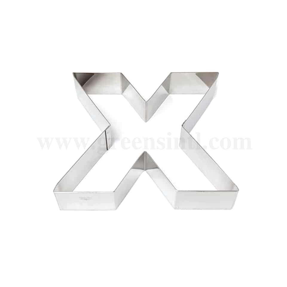 GOBEL Cake Ring Letter 'X' Shape 200 x 210 x h45mm