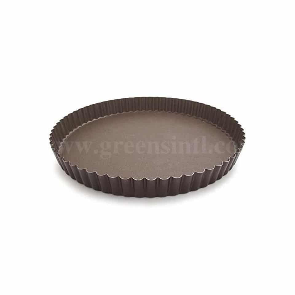 GOBEL Non-stick Round fluted pie dish Removable bottom D200/185 x h25 mm