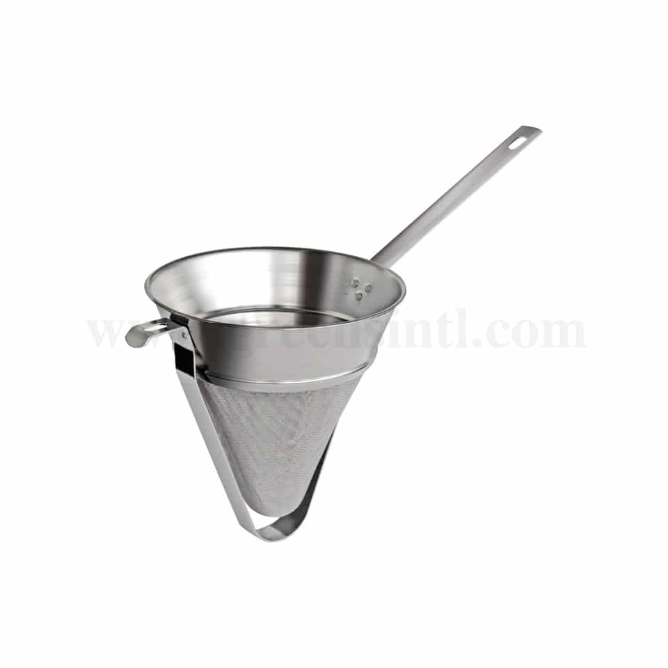 GOBEL Cone Shape Fine Sieve with reinforcement/ hook 200x200 mm
