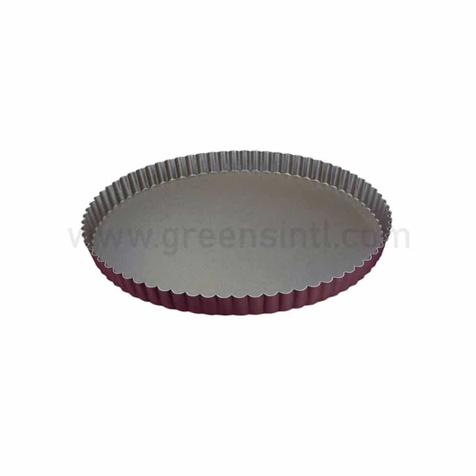 GOBEL Non-stick Round fluted pie dish D300/280 x h25 mm