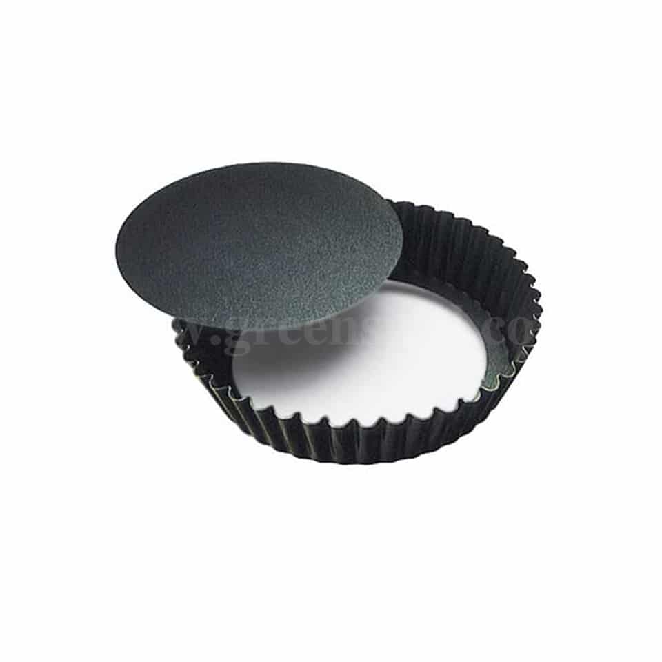 GOBEL Non-stick Round fluted Removable base fine ribs D150/130 x h40 mm