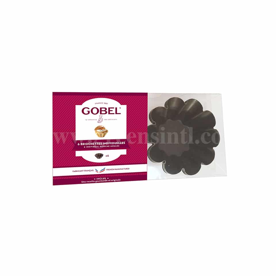 GOBEL Non-stick brioches Moulds Set of 6