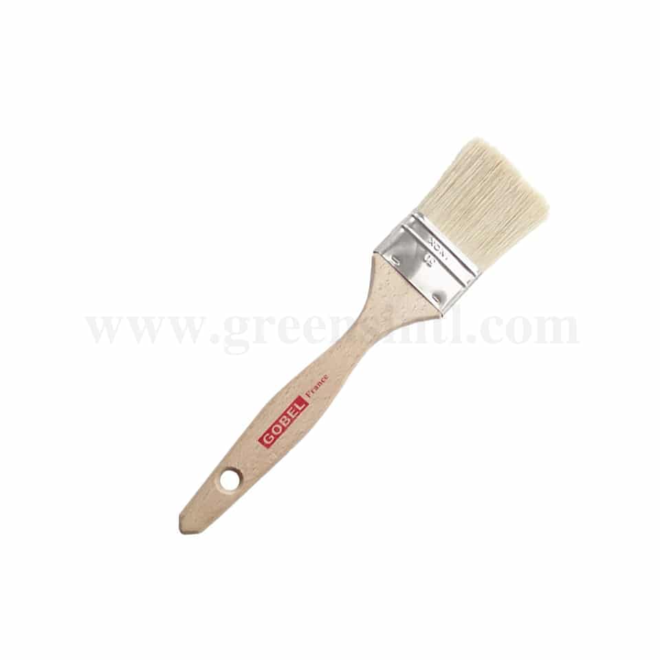GOBEL Flat brush with Wooden handle-50 mm