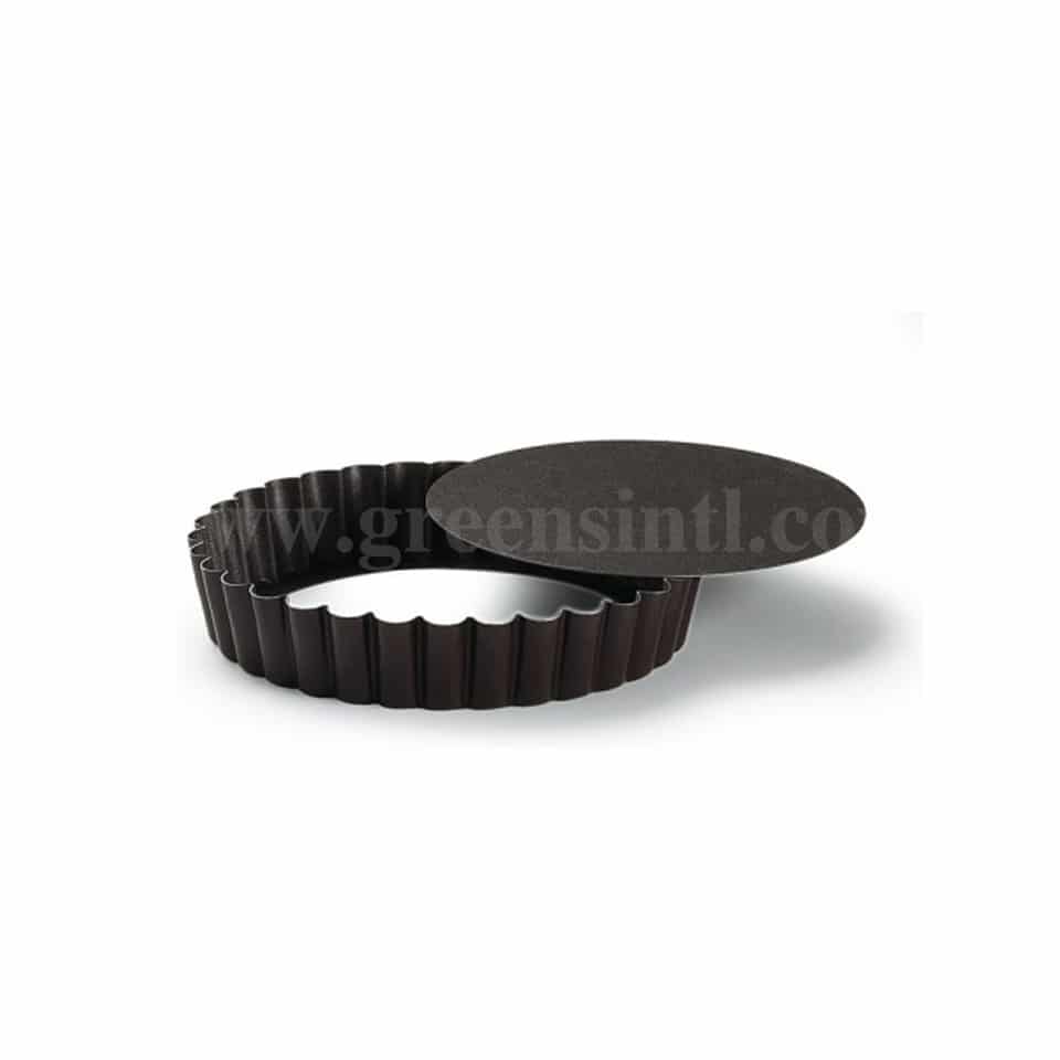 GOBEL Non-stick Round fluted tartlet Removable Bottom D 120/110 x h20 mm