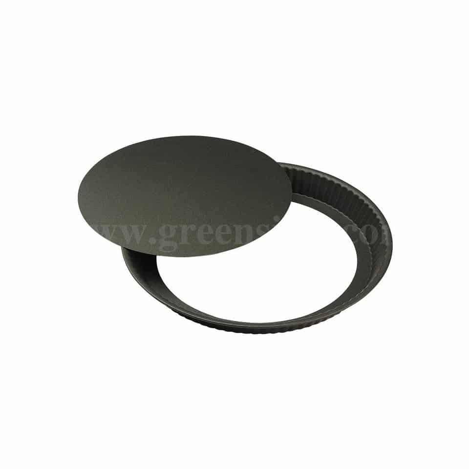 GOBEL Non-Stick Round Fluted Tart Mould Removable Bottom D280/250x h30mm