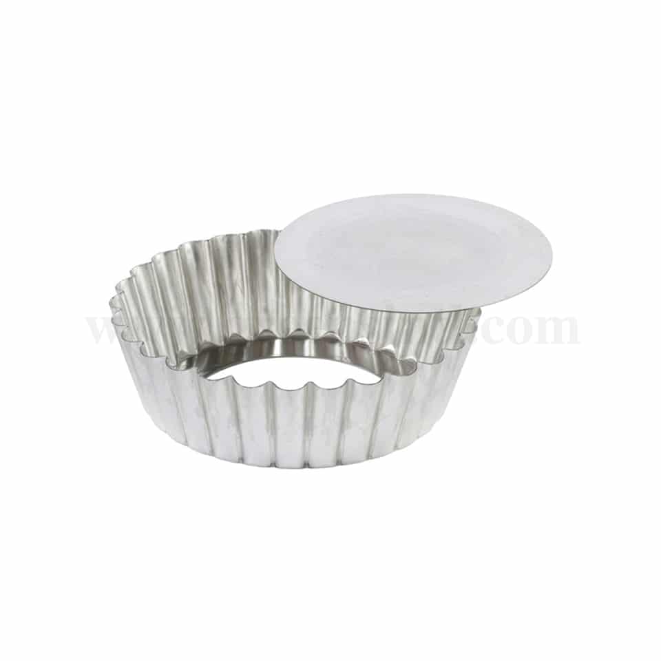 LOUIS TELLIER Round Fluted Tart/Quiche Pan Removable Bottom D150x h40mm