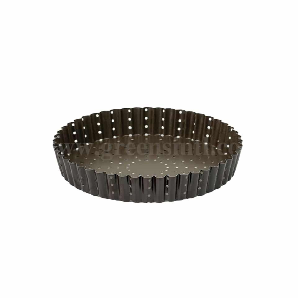 GOBEL Non-stick perforated Fluted Mould - D240 x h35 mm