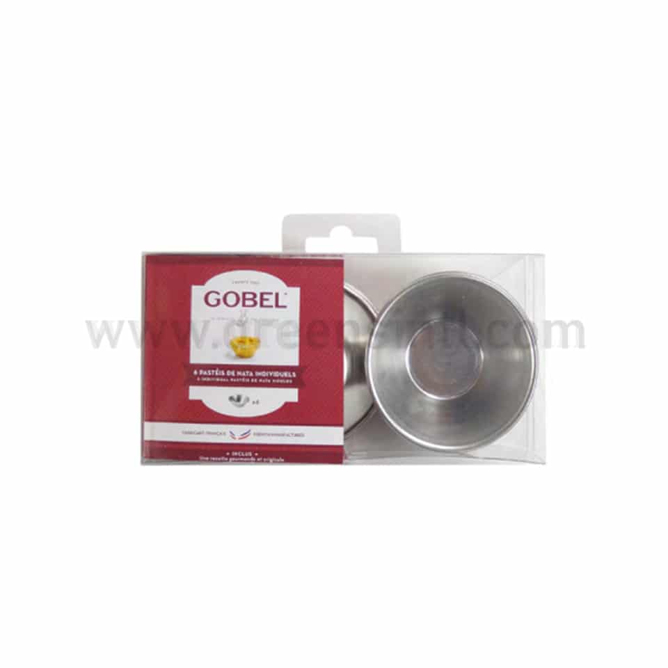 GOBEL Portuguese Custard Tart Mould D75 x h25 mm Set of 6