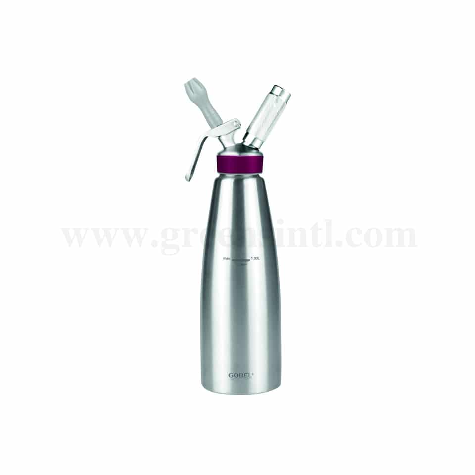 GOBEL Professional Stainless Steel Siphon/Cream Whipper 1 L