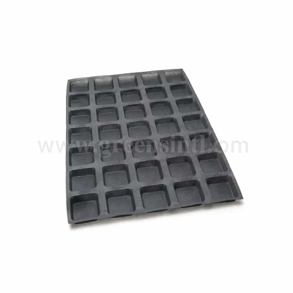 MAE Square Bread Mould 35 Indents 90x90x25 mm-010972