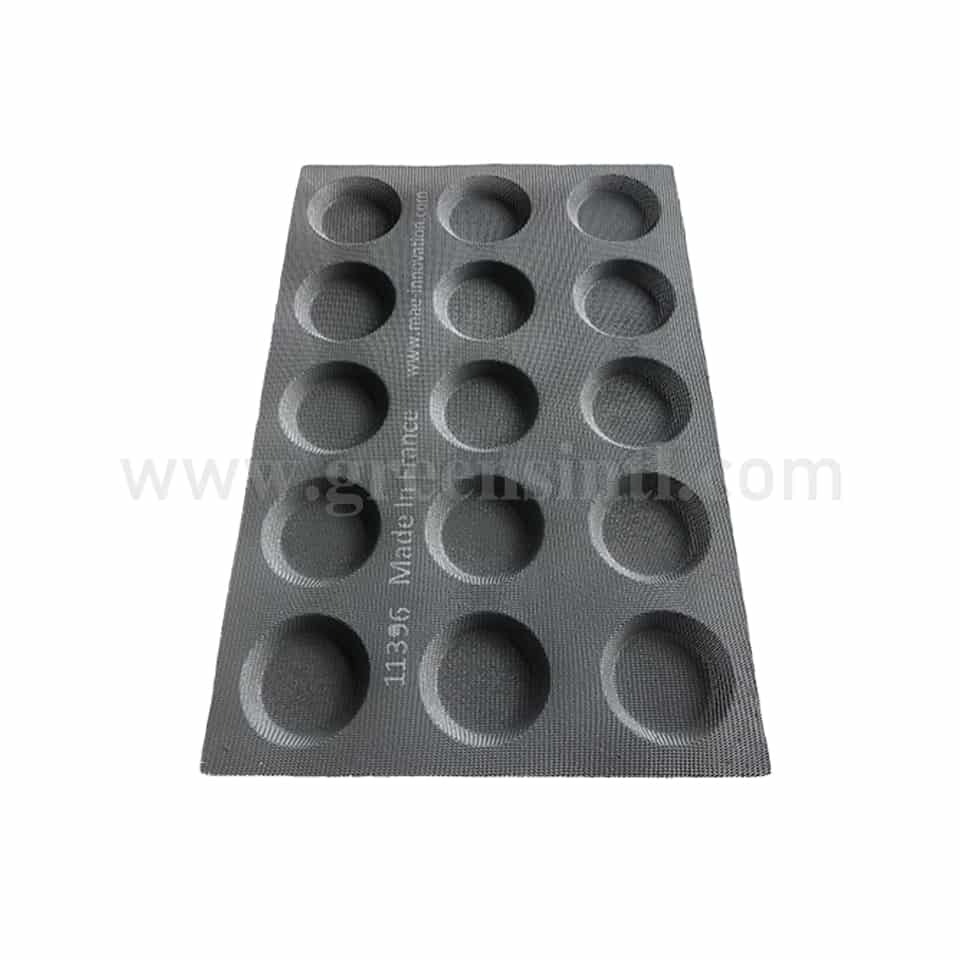MAE Brioche mould 15 Indents 90x75x20 mm-011396