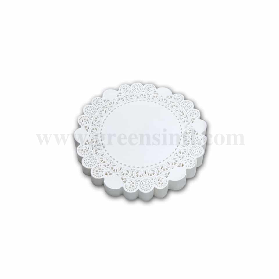 GRADE Round Doilies Paper Natural White 101mm (4 inch)-250 Pcs