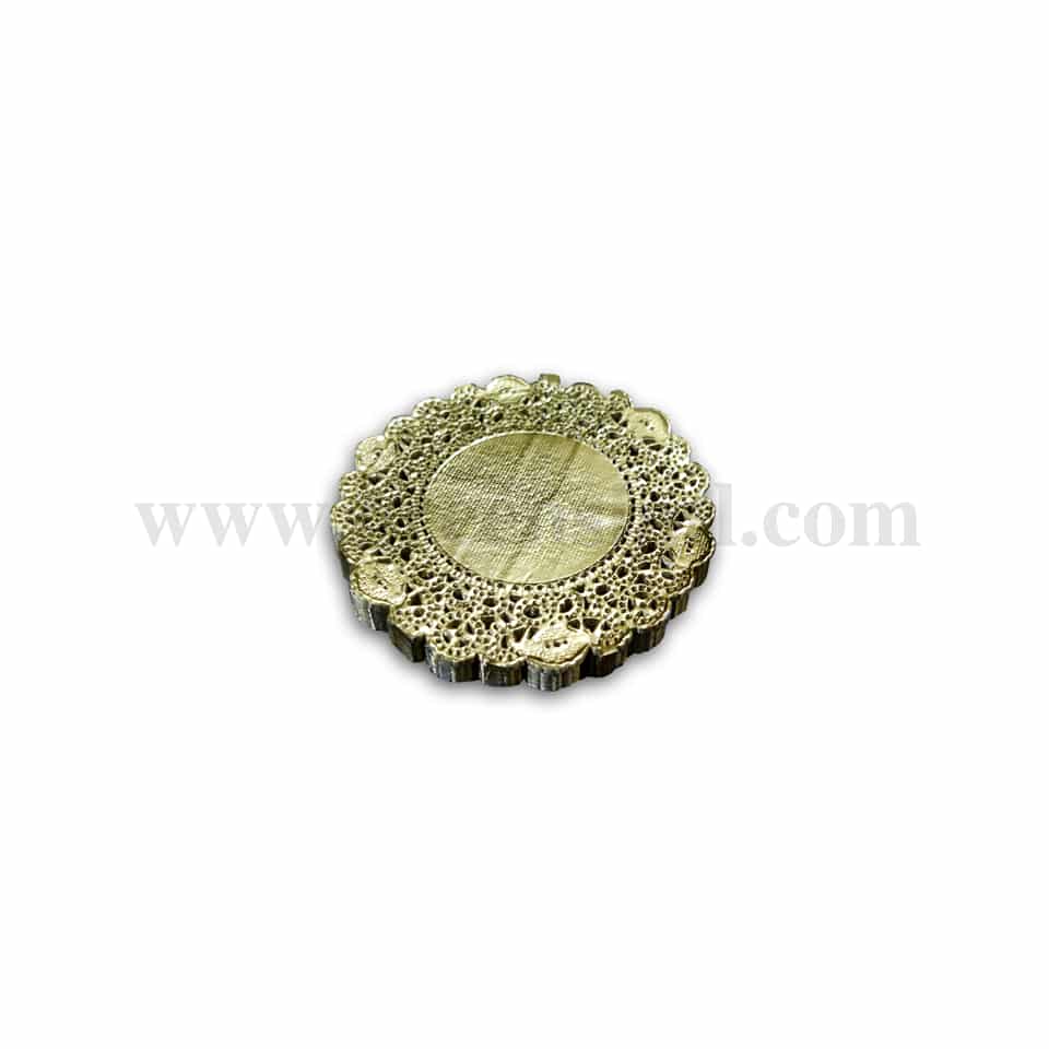 GRADE Round Doilies Paper Gold 90mm(3.5 inch)-250 Pcs