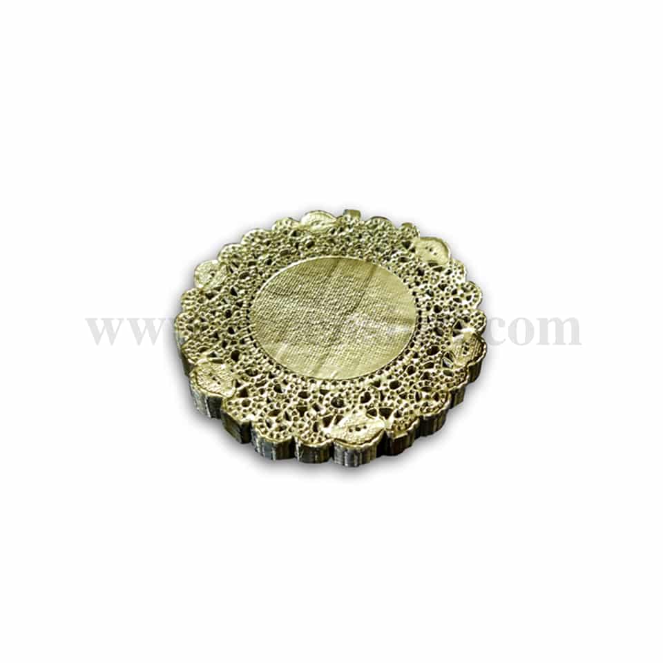 GRADE Round Doilies Paper Gold 120mm (4.72 inch)-250 Pcs