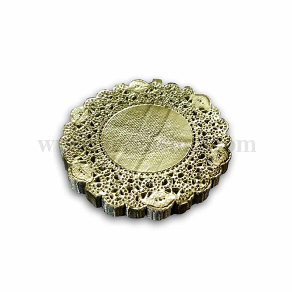 GRADE Round Doilies Paper Gold 203mm(8 inch)-250 Pcs