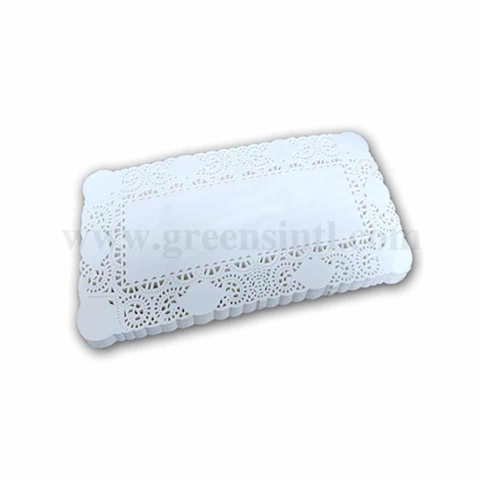 GRADE Rectangular Doilies Paper Natural White 350x450 mm-250 Pcs