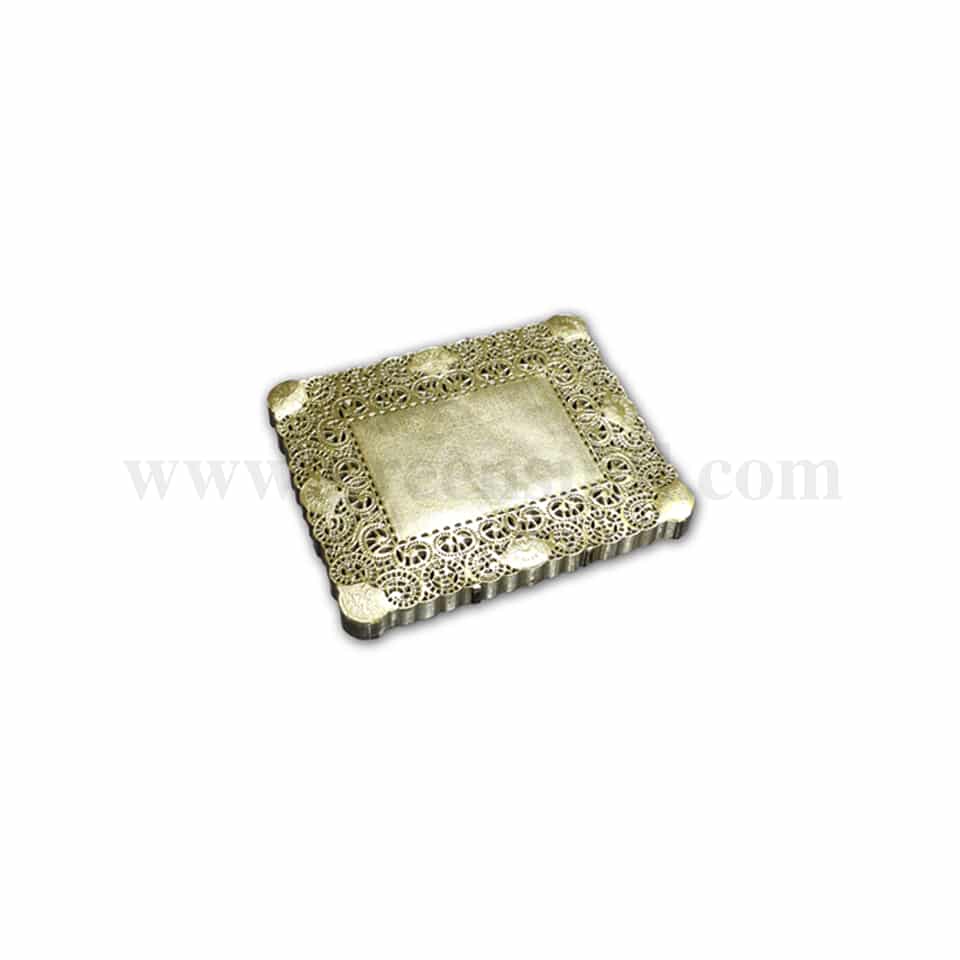 GRADE Rectangular Doilies Paper Gold 180x300 mm-250 Pcs