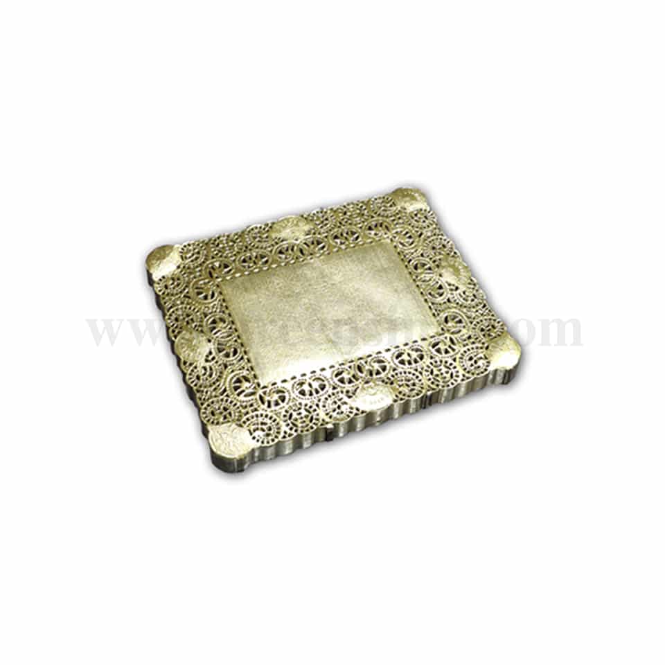 GRADE Rectangular Doilies Paper Gold 200x300 mm-250 Pcs