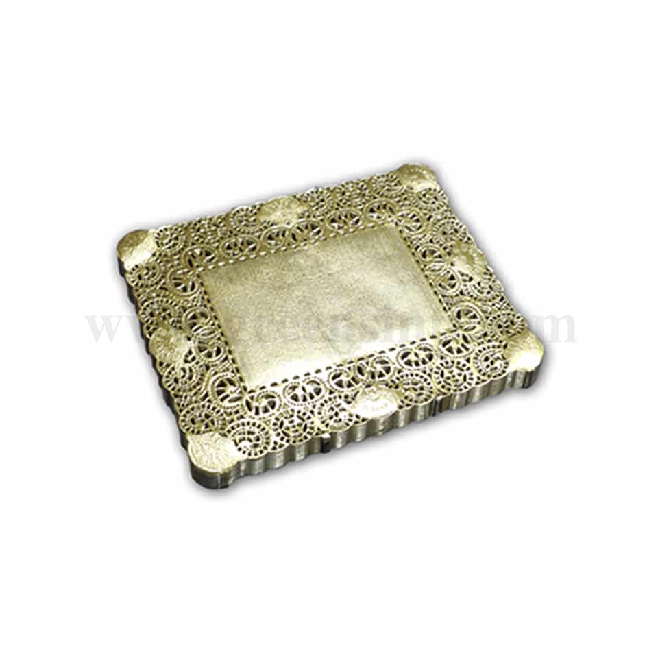 GRADE Rectangular Doilies Paper Gold 350x450 mm-250 Pcs