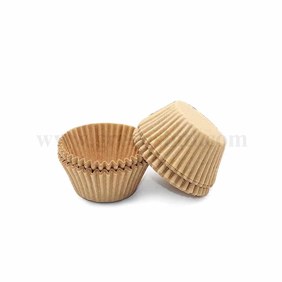 GRADE Cup Cake Cases Eco Brown ⬜125mm=Base50mm/Height 37.5mm- 1000 Pcs