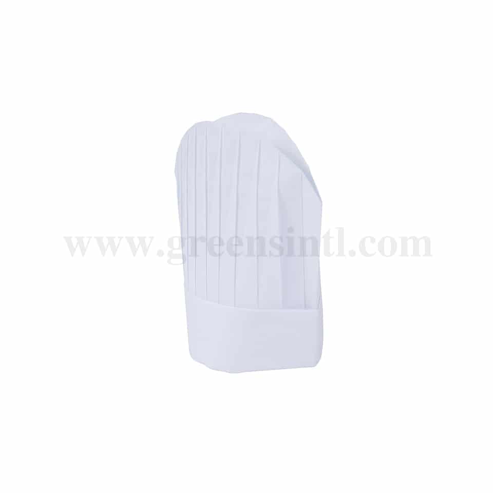 GRADE Chef Hat Paper-Modern Oval top H 200 mm 80 gsm-10 Pcs