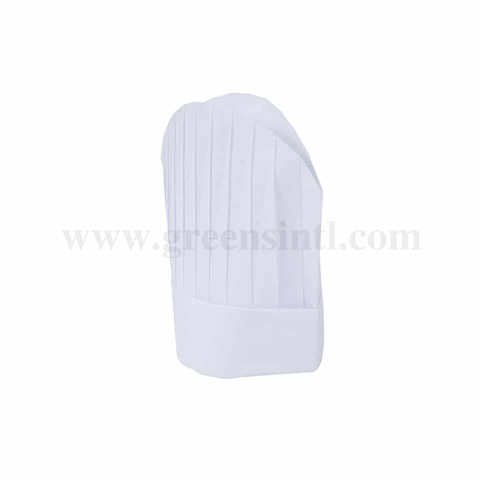 GRADE Chef Hat Paper-Modern Oval top H 230 mm-80 gsm-10 Pcs