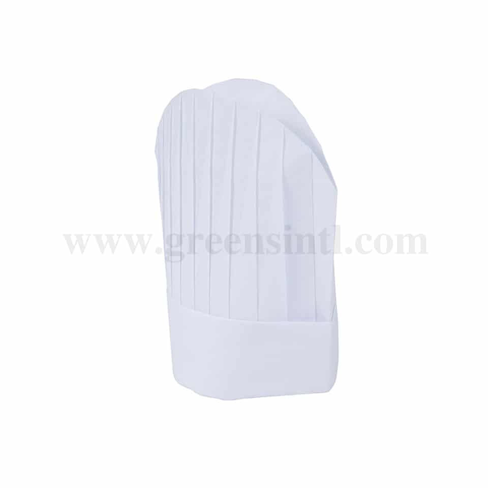 GRADE Chef Hat Paper-Modern Oval top H 300 mm-80 gsm-10 Pcs