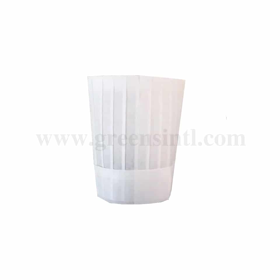GRADE Chef Hat Paper-Classic Flat Top 200mm -10 Pcs