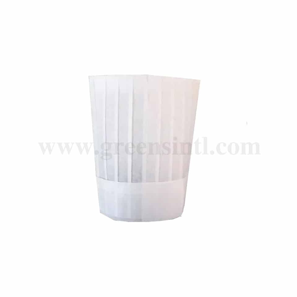 GRADE Chef Hat Paper-Classic Flat Top 250mm -10 Pcs