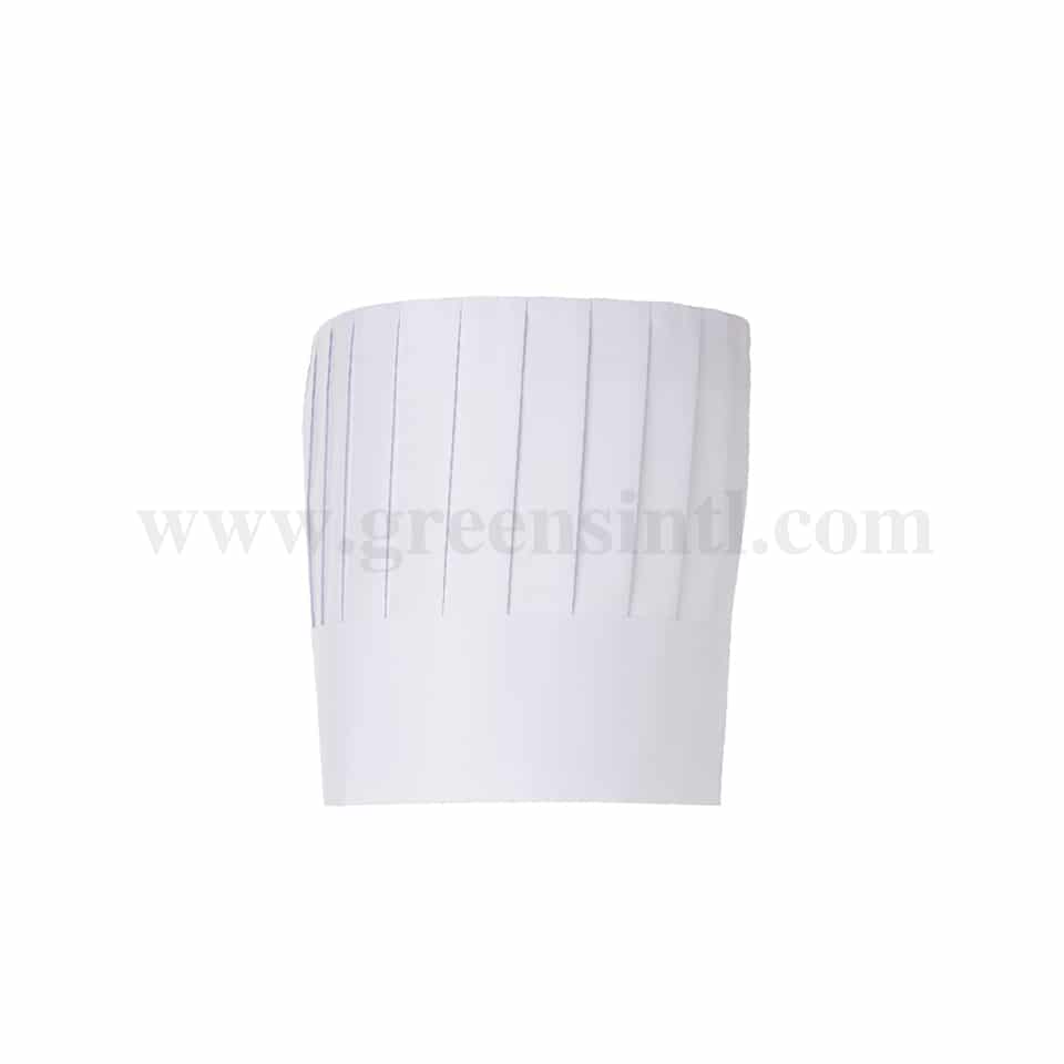 GRADE Chef Hat Paper-Classic Flat Top H 250 mm-10 Pcs