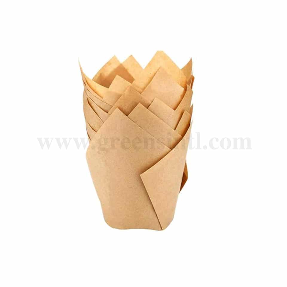 GRADE Tulip Cup Eco Brown H 57.5mm Base 52.5mm-200 Pcs